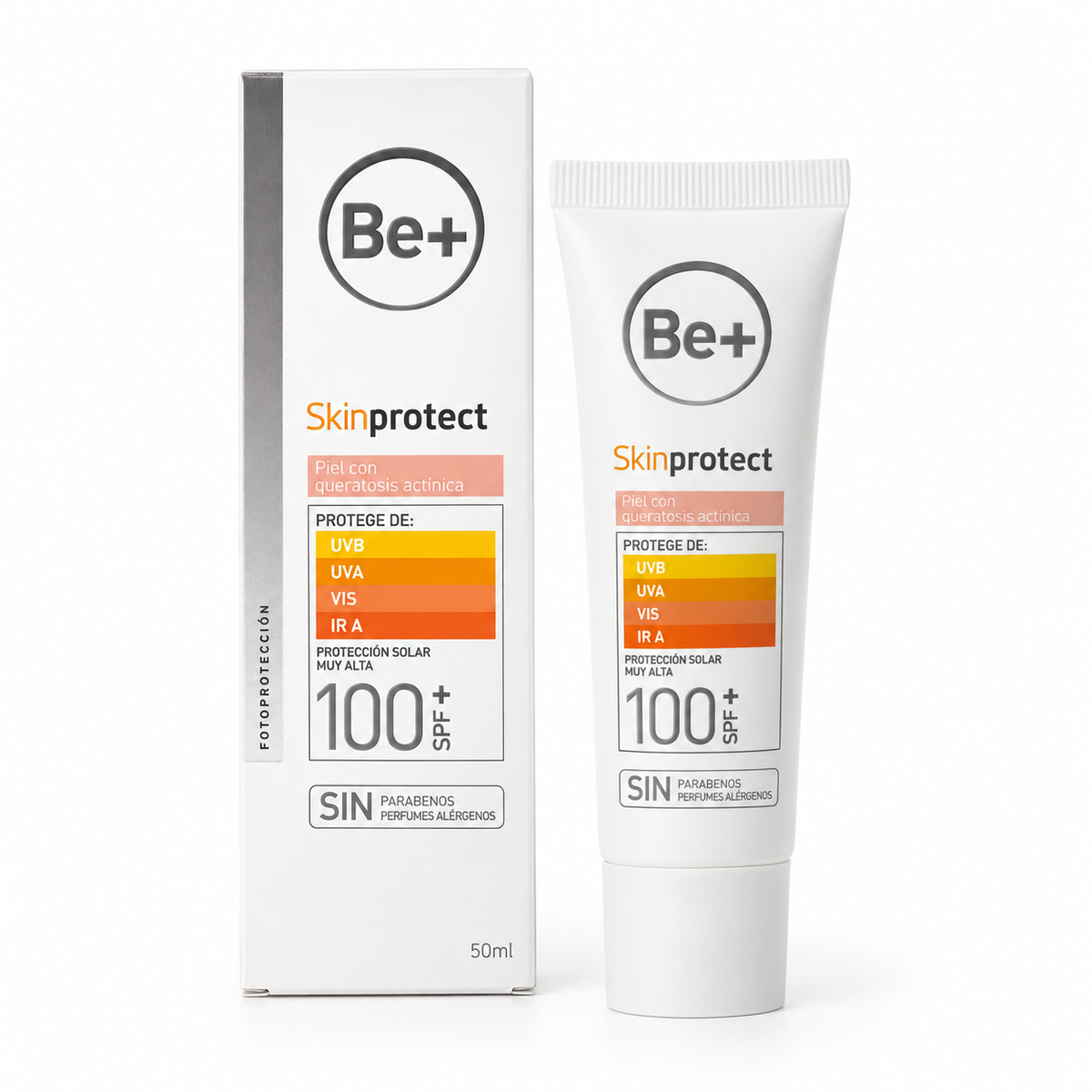 Be+ Skinprotect Piel con Queratosis Actínica SPF100, 50 ml