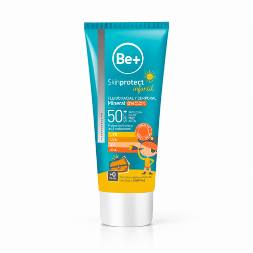 Be+ Skinprotect Infantil Fluido Mineral Facial y Corporal SPF50+
