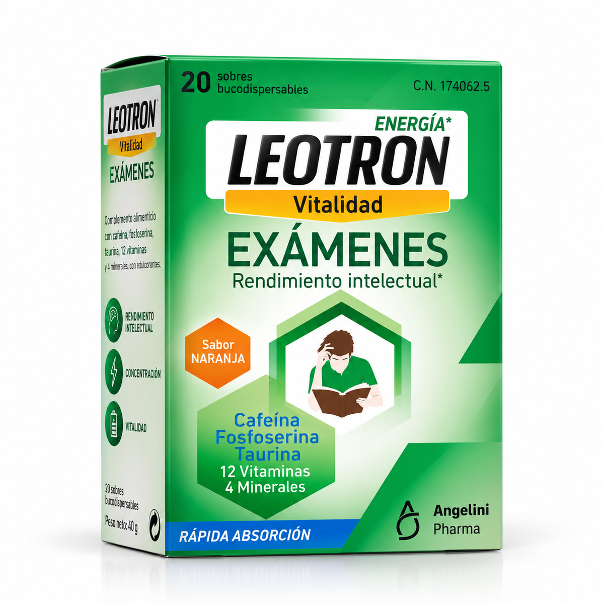 Leotron Vitalidad Exámenes 20 sobres